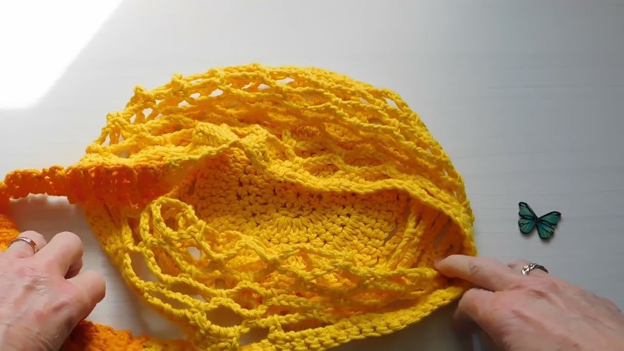 LETS CROCHET  A COTTON STRING (MARKET) BAG    PART ONE