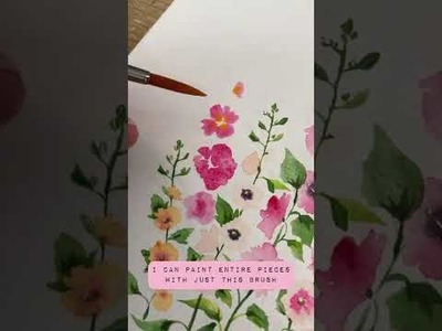 The best (and most affordable) paintbrushes to paint watercolour with me!