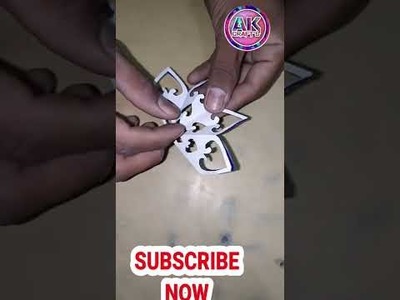 Very easy paper cutting design How to make pepar cutting
