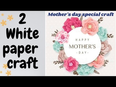 2 Easy and Cheap White Paper Craft Ideas without glue and scissor |DIY Craft |Paper Craft| Tutorial