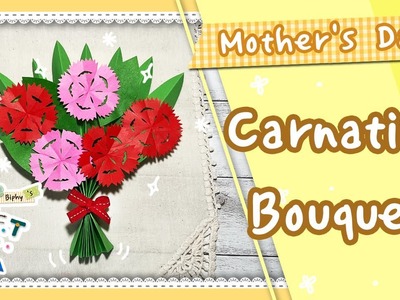Crafts for Kids | Making a Carnation Bouquet | Mother's Day Craft | Flower | Kids Crafts | Kids DIY