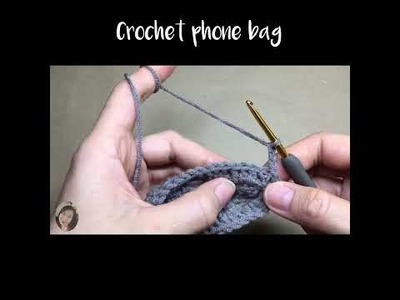 Crochet phone bag