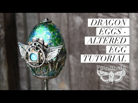 Dragon Egg with Finnabair Metallic Flakes - tutorial