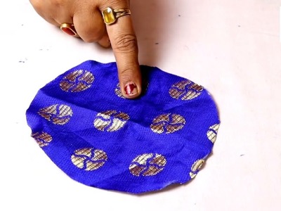 Easy latken making tutorial | how to make fabric flower latkan|  latkan banane ka tarika
