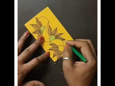 Flower Bookmark Pattern. Tangle Pattern #flowerbookmark #shortvideo