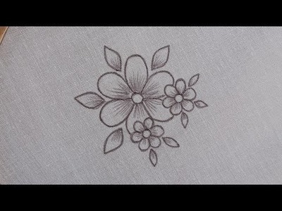 Flower design for saree and dress and kurthi . hand embroidery