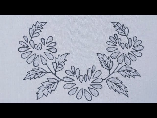 Hand embroidery: Easy and beautiful design - Embroidery stitches for beginners
