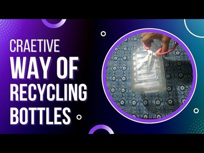 How to make a Beautiful Basket from waste Plastic Jar