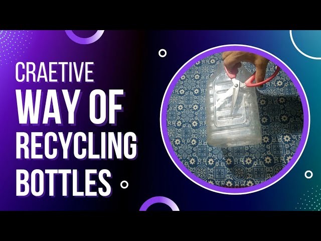 How to make a Beautiful Basket from waste Plastic Jar