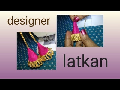 How to make fabric latkan || diy latkan || blouse latkan