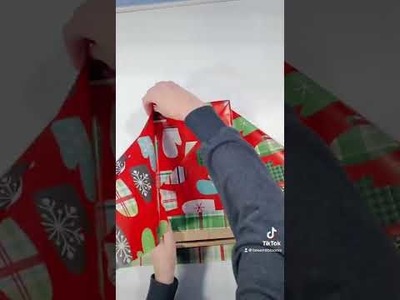 How to wrap a box in a unique way