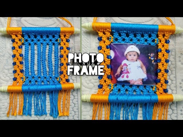 MACRAME PHOTO FRAME.MACRAME TUTORIAL.Make It With Sima ????????????