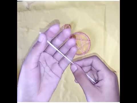 || Mini Dream catcher || DIY with wool and bangle || Re-using a bangle ||
