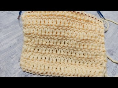 Openwork Stitch Knitting Pattern | 1 Loop 2 Rows
