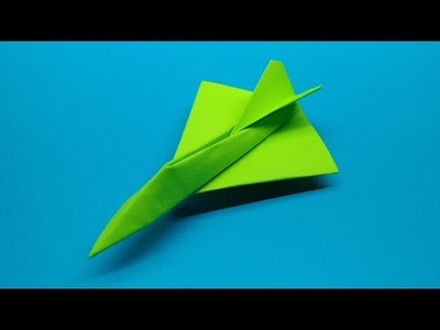 Origami delta wing aircraft. How to make a paper airplane that flies far and fast.