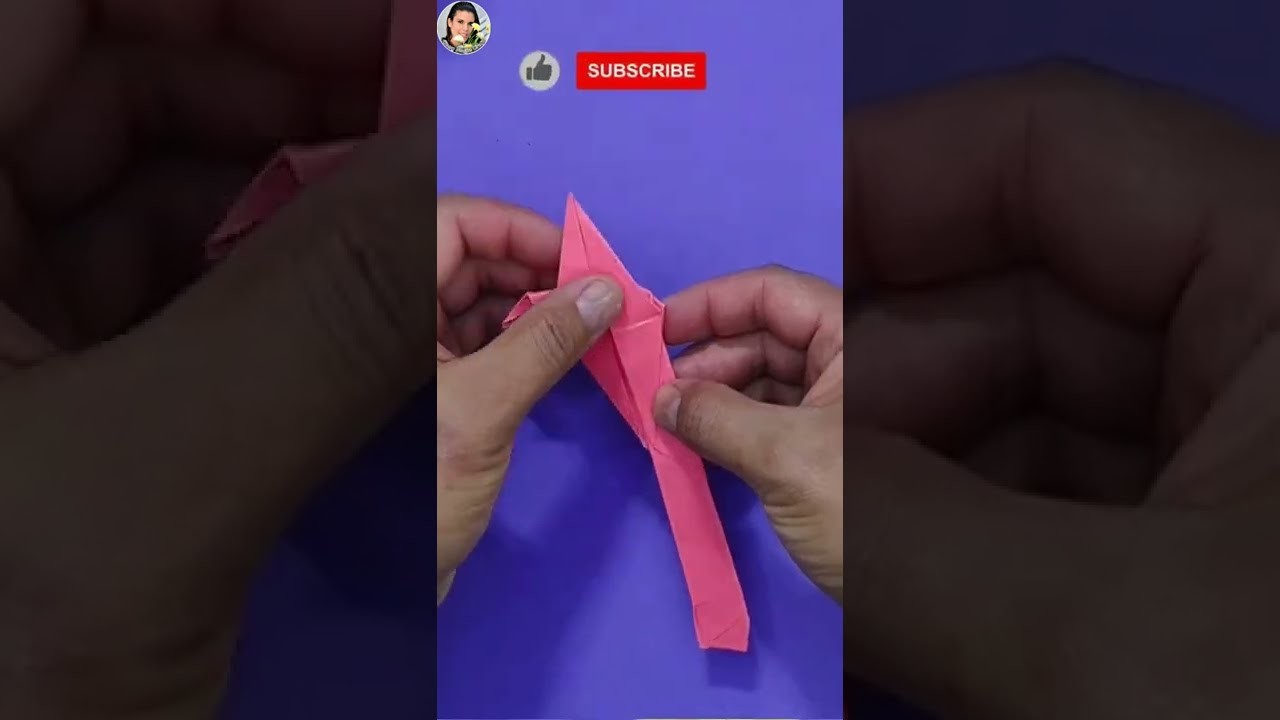 #Origami ????Grulla con cola FACIL de papel ???? Origami | Ideas fáciles ♻ EASY MAGIC CRAFT #youtubeshorts