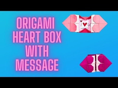 Origami Heart Box With Message