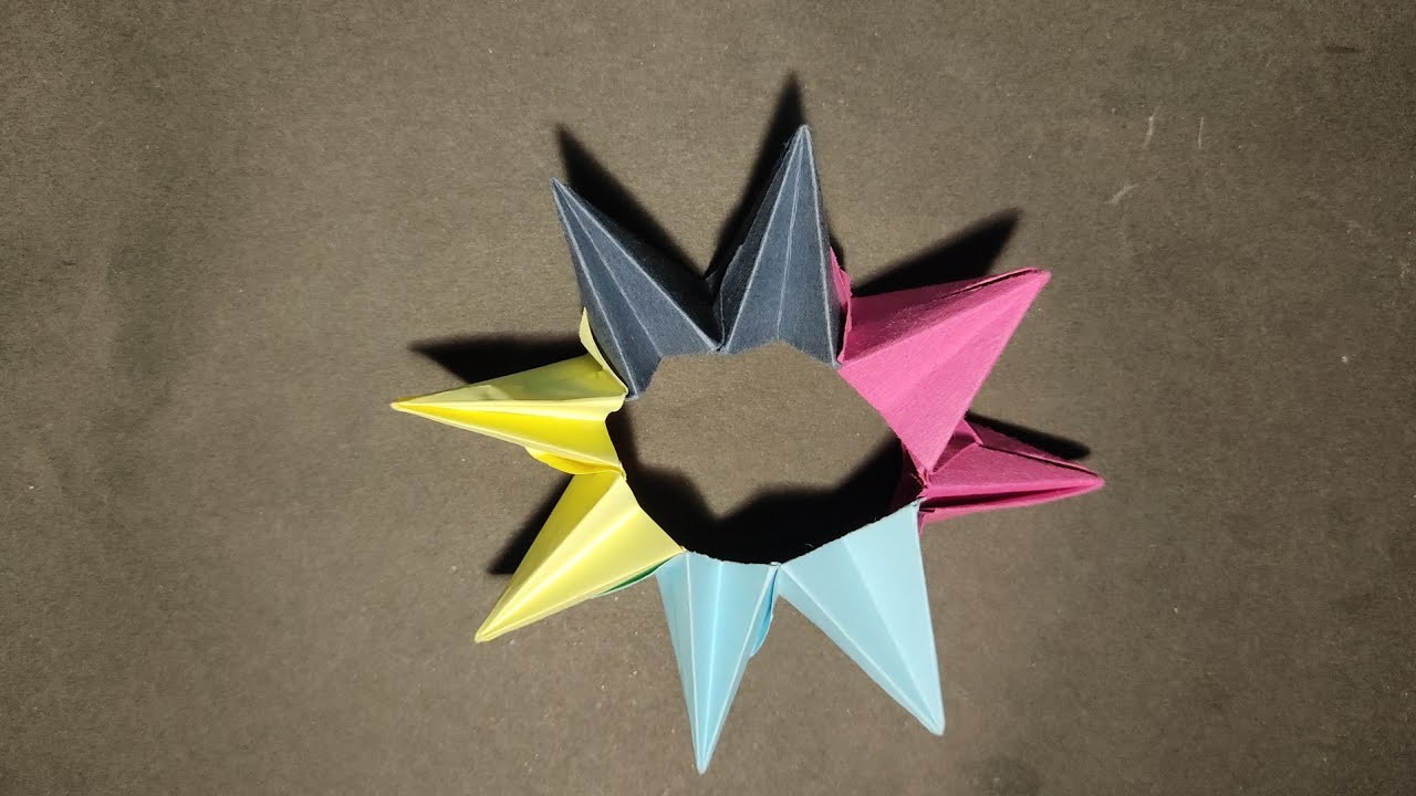 Paper Toys DIY : How To Make Easy Origami Magic Circle - Origami Magic Circle Firework Instruments: