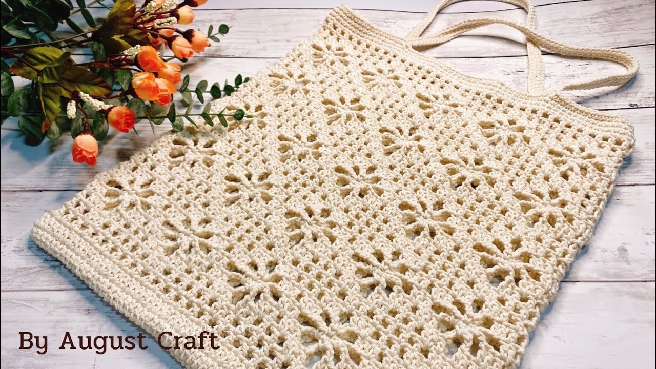 ???????? Simple Crochet Bag for Beginners | Crochet Vintage Tote Bag Tutorial