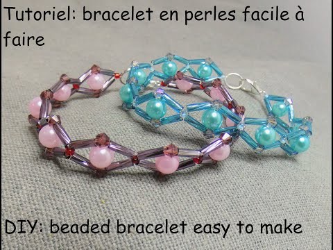 Tutoriel: bracelet en perles facile à faire (DIY: beaded bracelet easy to make)