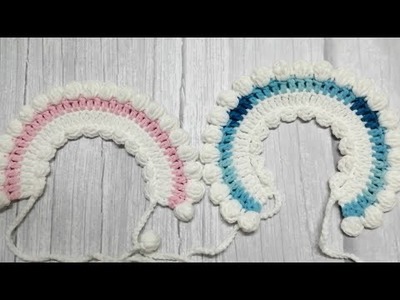 #15 handmade pet collar dog bandana cat collar crochet tutorial