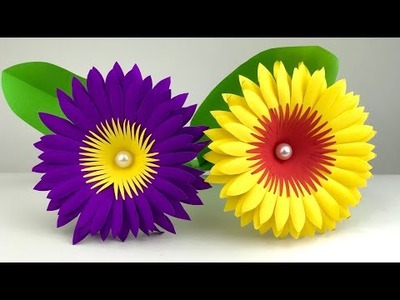 Amazing Paper Flower Making | Paper Flowers | Home Decor | Flower Making | Paper Craft | Crafts