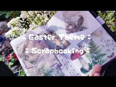 ASMR Scrapbook.Journal With Me In My Planner ~Easter Theme~