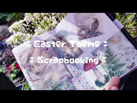 ASMR Scrapbook.Journal With Me In My Planner ~Easter Theme~