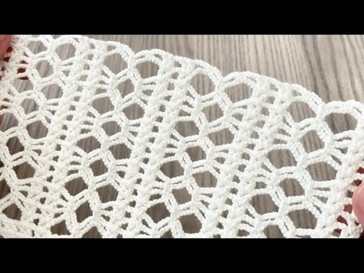 BOTH AMAZING  and EASY Crochet Shawl, Runner, Blouse and Sweater Pattern Tutorial