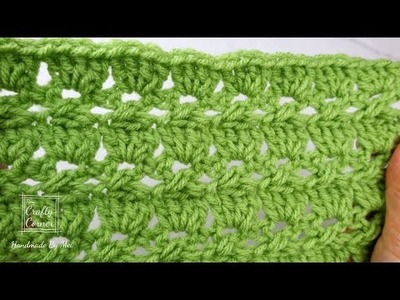 Crochet Easy Lace Stitch. Cabbage Patch Stitch Tutorial