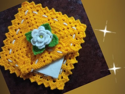 Everyone Must Try Very Useful Napkin Holder  crochet pattern tutorial