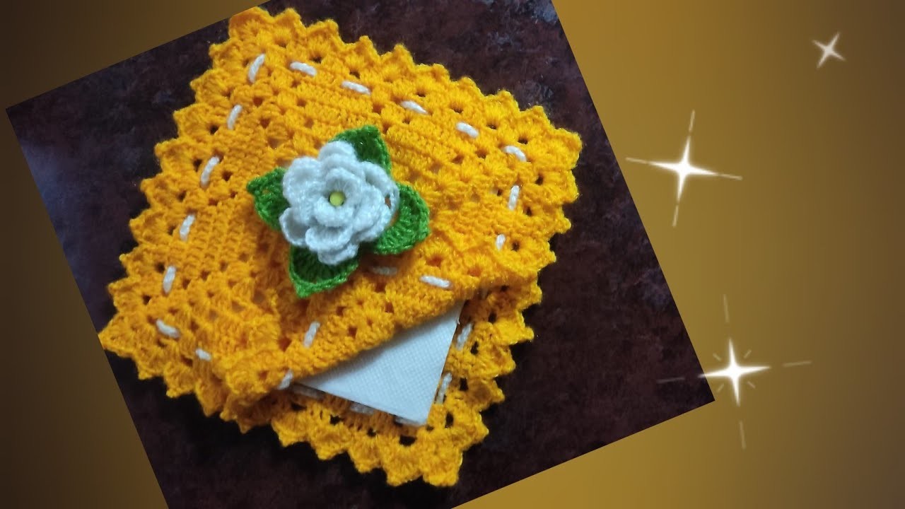 Everyone Must Try Very Useful Napkin Holder  crochet pattern tutorial