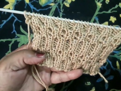 Four needles knit pattern design