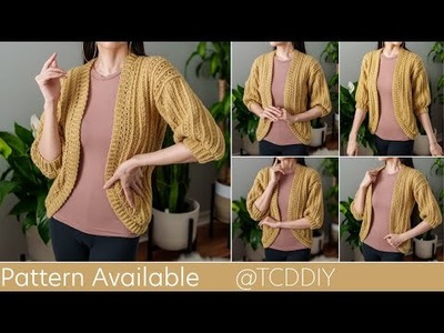 How to Crochet a Cardigan | Pattern & Tutorial DIY