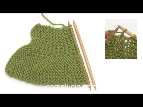 How to knit basic short rows in garter stitch
