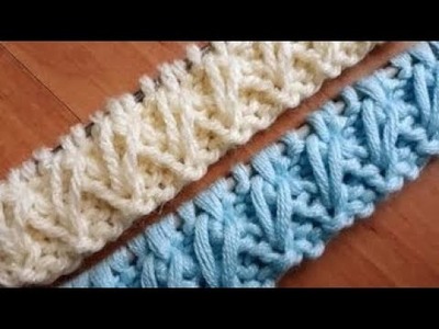 How to knit stylish edge.Beautiful border design.