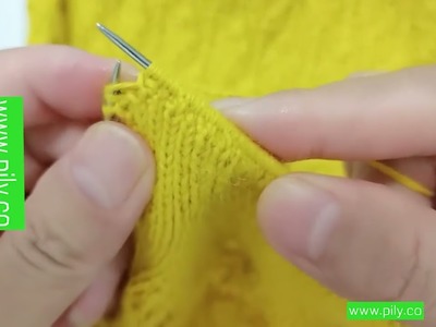 How to make a chunky knit sweater - knitting the chunky knit cardigan, sleeve cuff tutorial