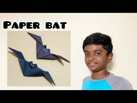 How to make PAPER BAT || Simple and Easy PAPER BAT || Easy Paper Crafts || H shadow