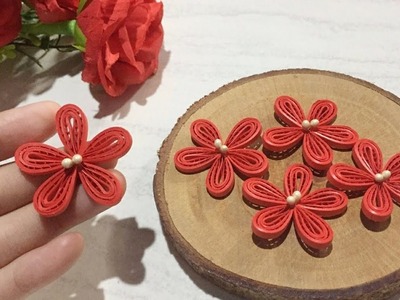 How To Make Quilling Flower with Comb