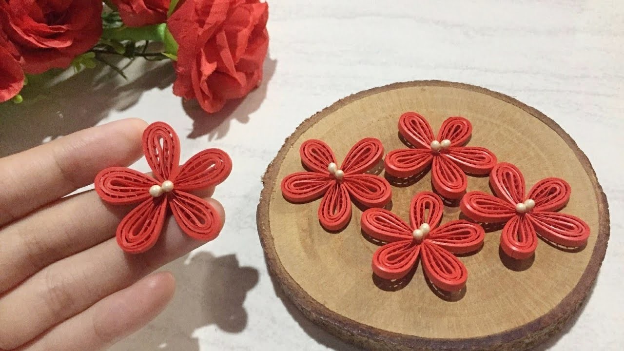 How To Make Quilling Flower with Comb