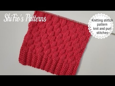 Knitting stitch pattern easy knit and purl stitch design