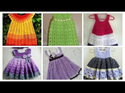 Latest baby crochet ???? Frocks for toddlers 1 to 3 years girls crochet frocks designing & ideas