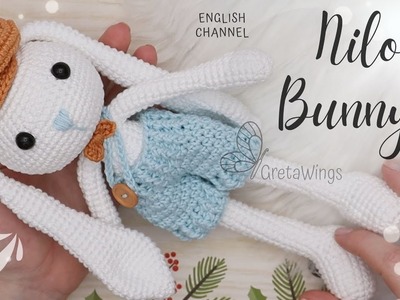 Nilo Bunny Part 1.2 Amigurumi Crochet tutorial-Sub ????????????????. GretaWings in English
