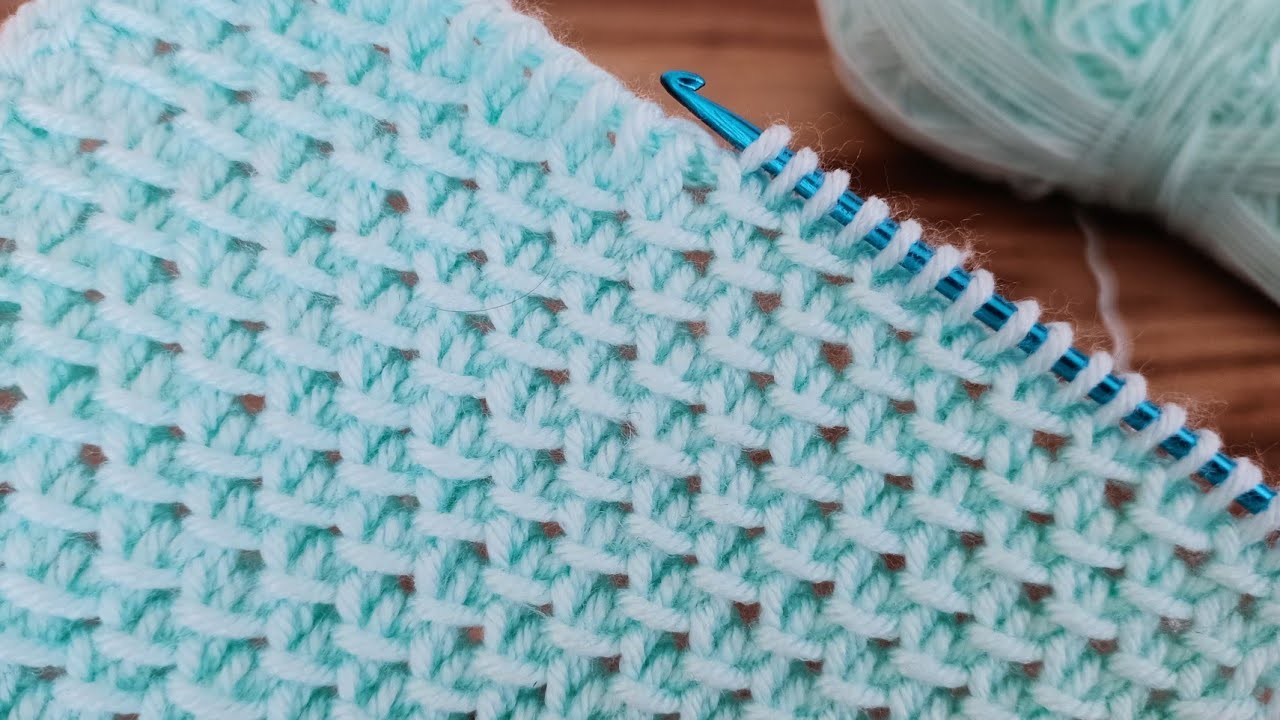 PERFECT ???? ????SUPER EASY TUNİSİAN CROCHET BABYBLANKET KNİTTİNG PATTERN ONLİNE TUTORİAL FOR BEGİNNERS