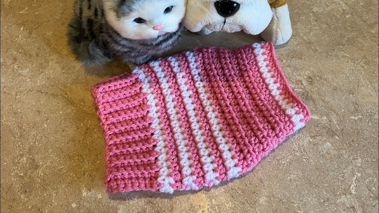 Pet Sweater Crochet Tutorial - Xsmall