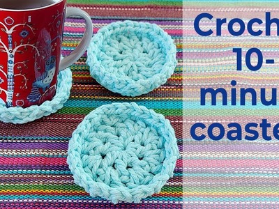 Quick and easy crochet coasters