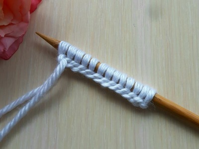 Set of loops on knitting needles.  Not like everyone else.  I recommend be sure to try.