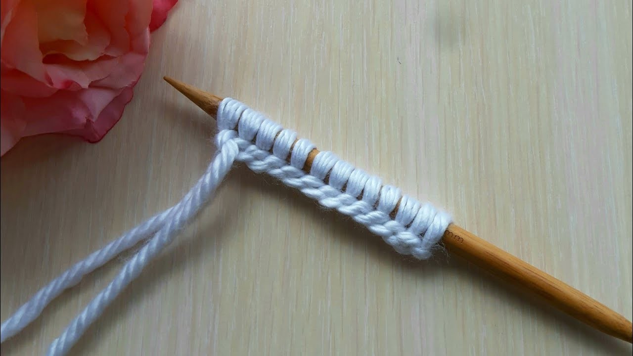 Set of loops on knitting needles.  Not like everyone else.  I recommend be sure to try.