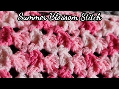 Summer Blossom Stitch Crochet Tutorial