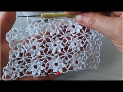 WONDERFUL Beautiful Flower Patterned Crochet Filet Etol Shawl and Cover Model Tığ işi örgü modeli